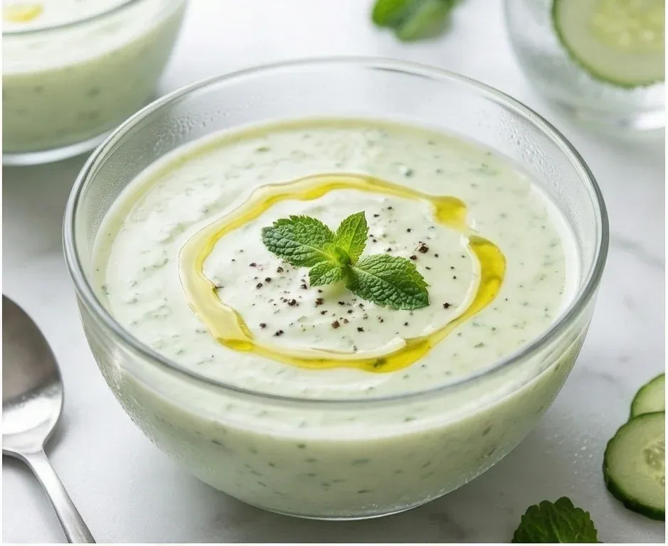Kalte Gurken-Joghurt-Creme (nach Tzatziki-Art)